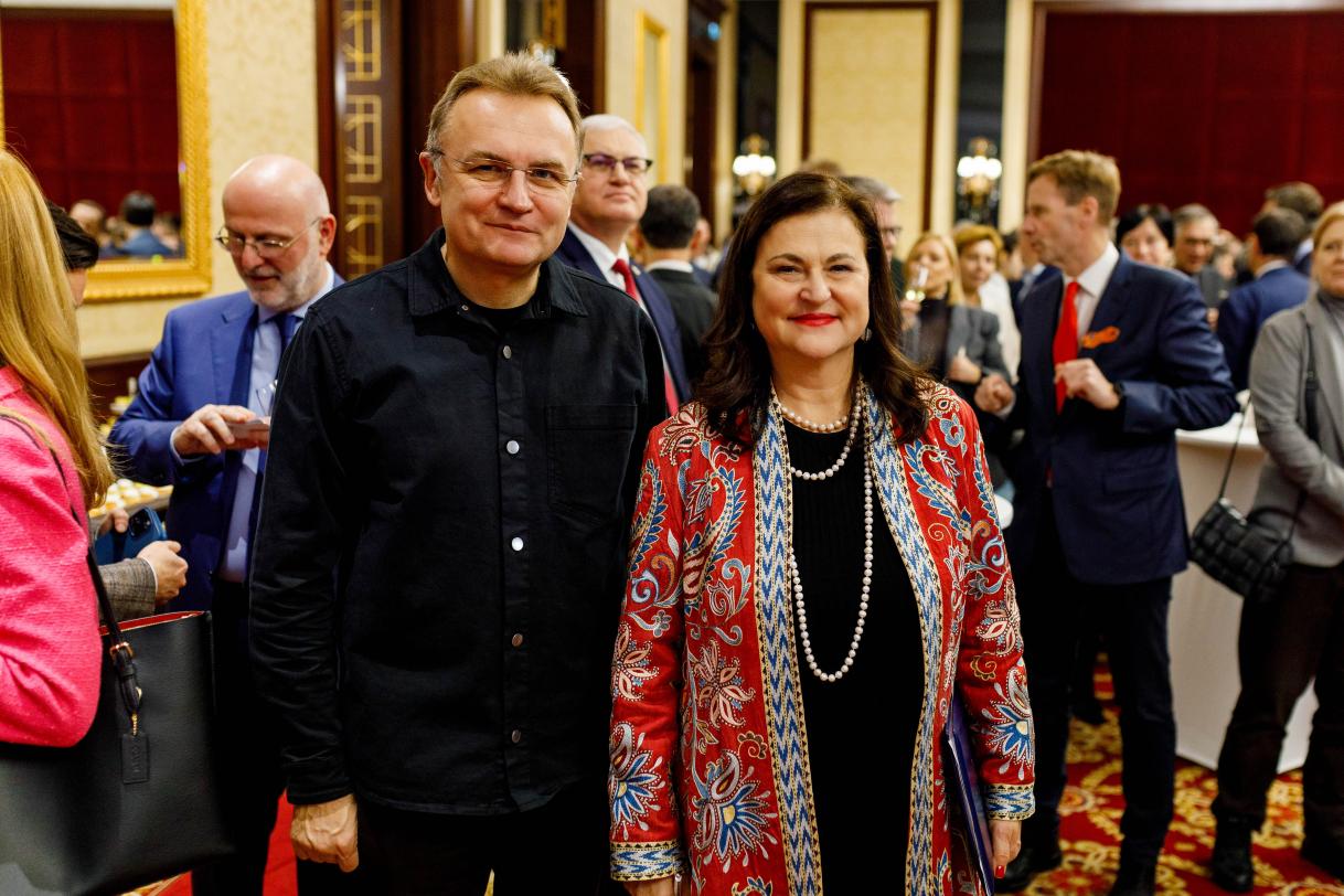 Ambassador Mathernova and Mayor of Lviv Sadovyi 