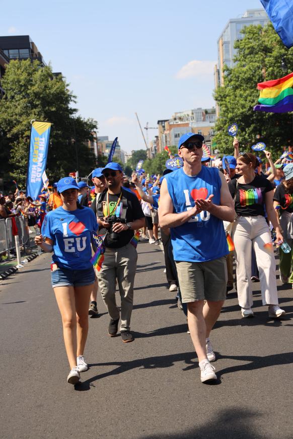 Walkers in the Capital Pride Parade in D.C.