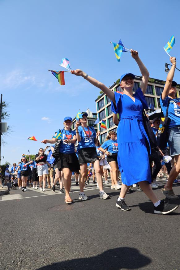 Walkers in the Capital Pride Parade in D.C.