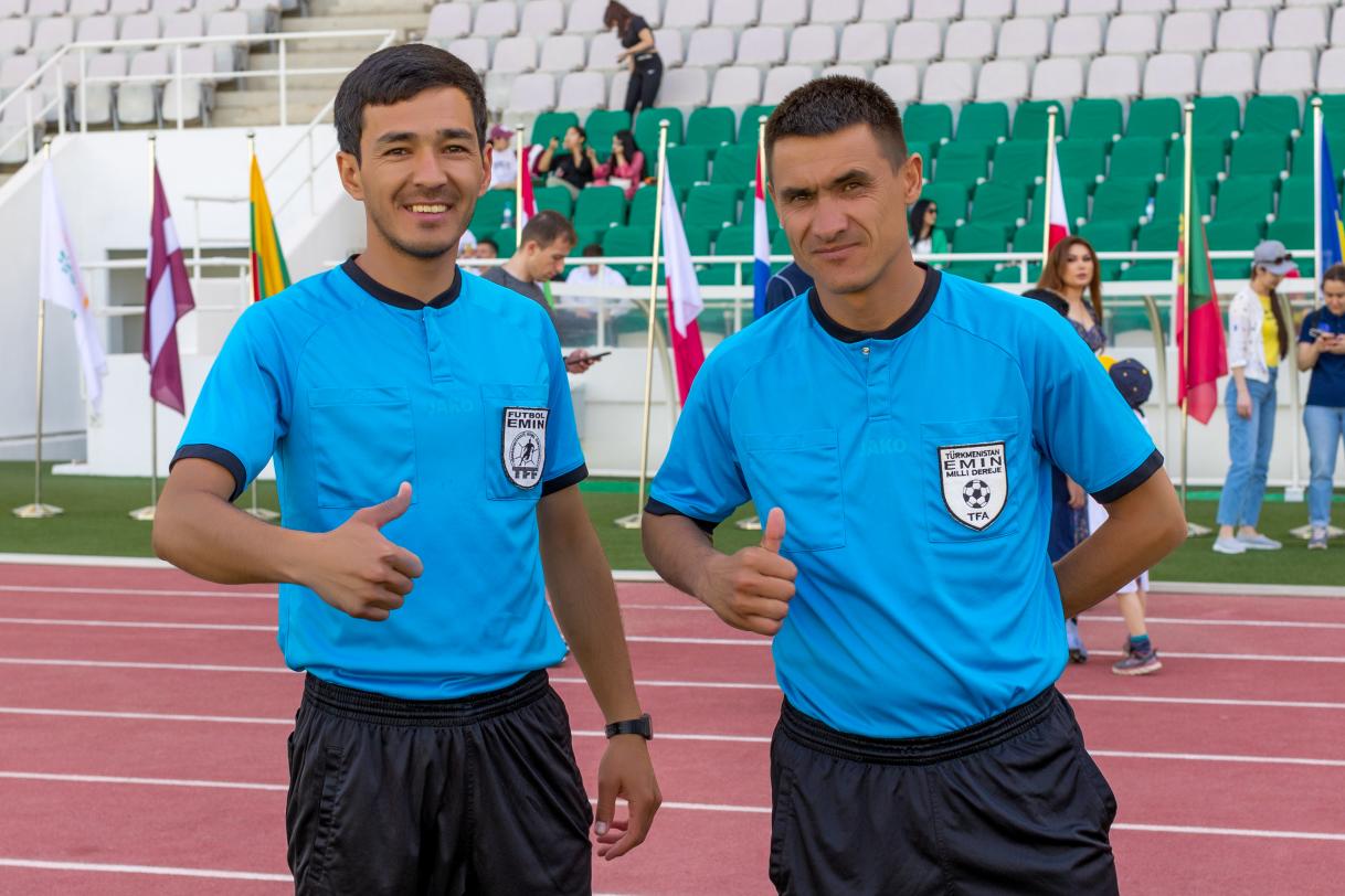 Representatives of the Football Federation of Turkmenistan