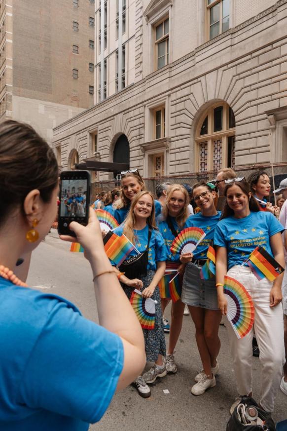 25 June 2023, New York - EU Delegation at the NYC Pride March