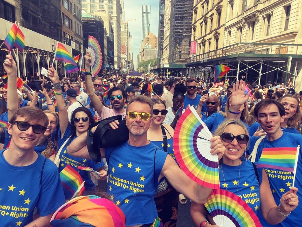 EU Delegation at Pride March NYC