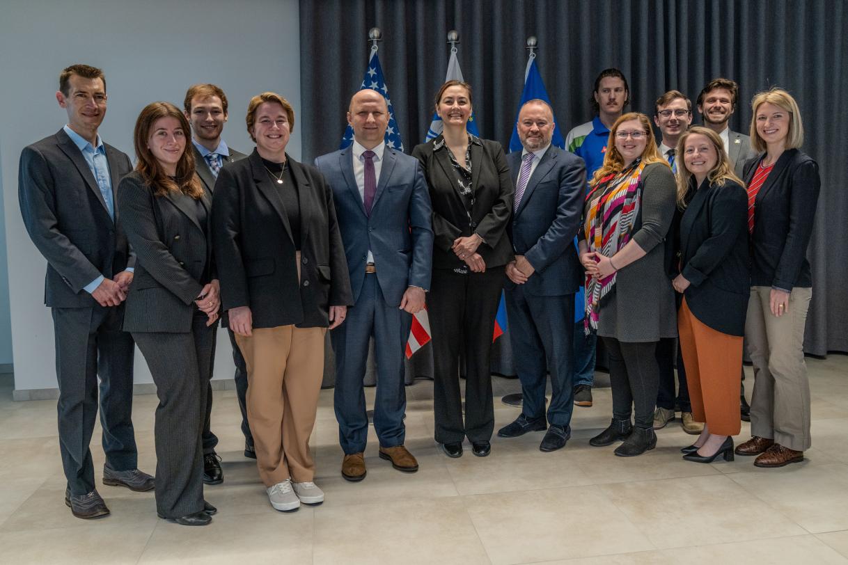 Family photo at the Permanent Representation of Slovenia to the EU, Brussels