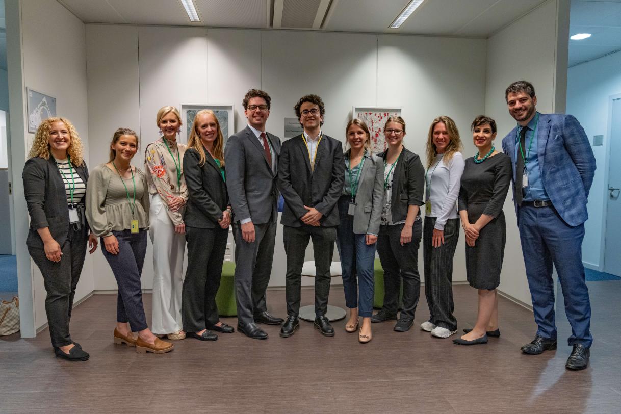 Family photo with Bruegel Researcher, Juan Mejino Lopez, Brussels