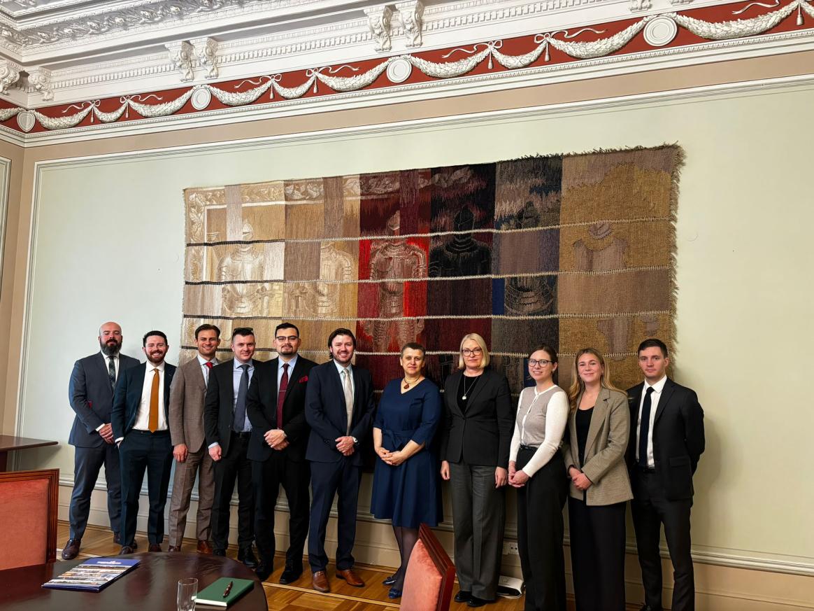 With Lina Gubreviciute and Rima Malakauskiene, Advisers at the Presidential Palace, Vilnius