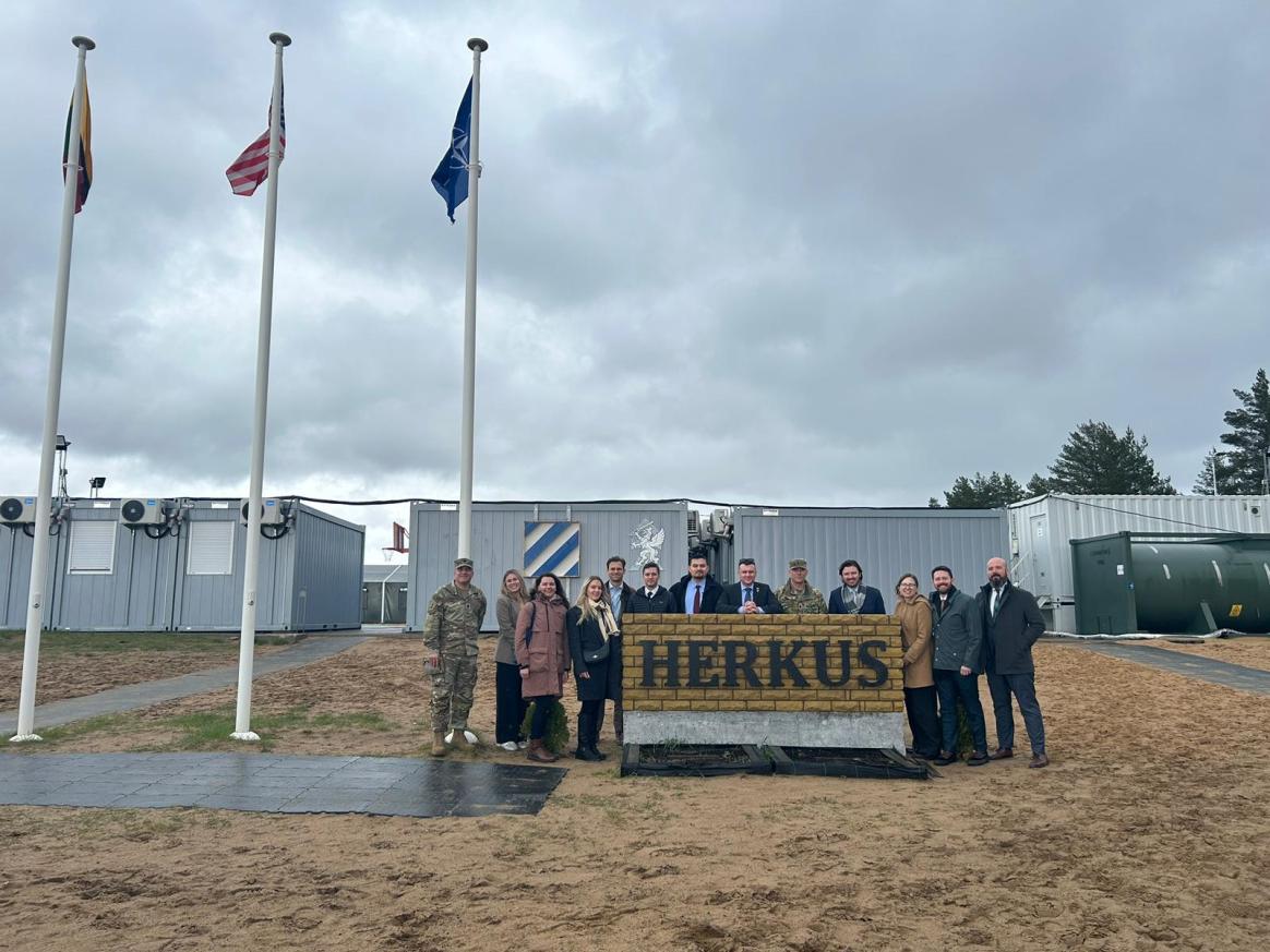 At Camp Herkus in Pabrade, Lithuania