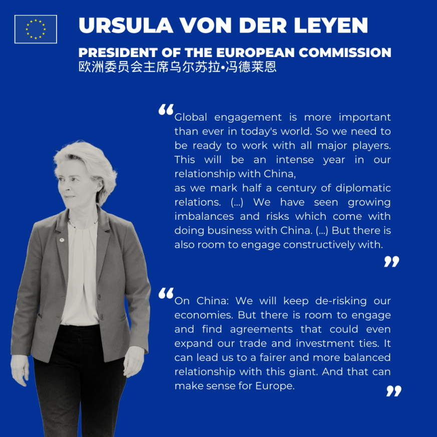 EU Ambassadors Conference quotes Leyen Chinese