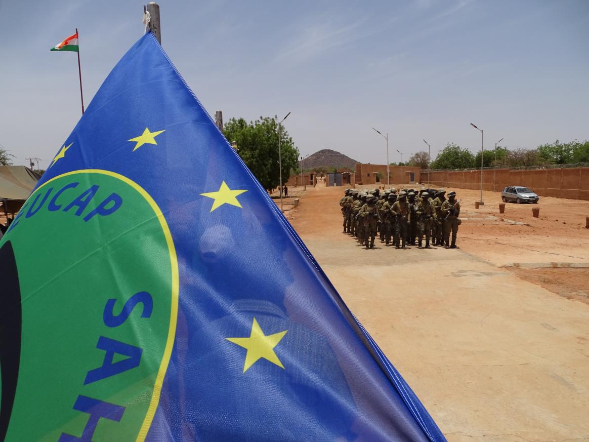 Line-up of the new unit on the occasion of the inauguration of the barracks