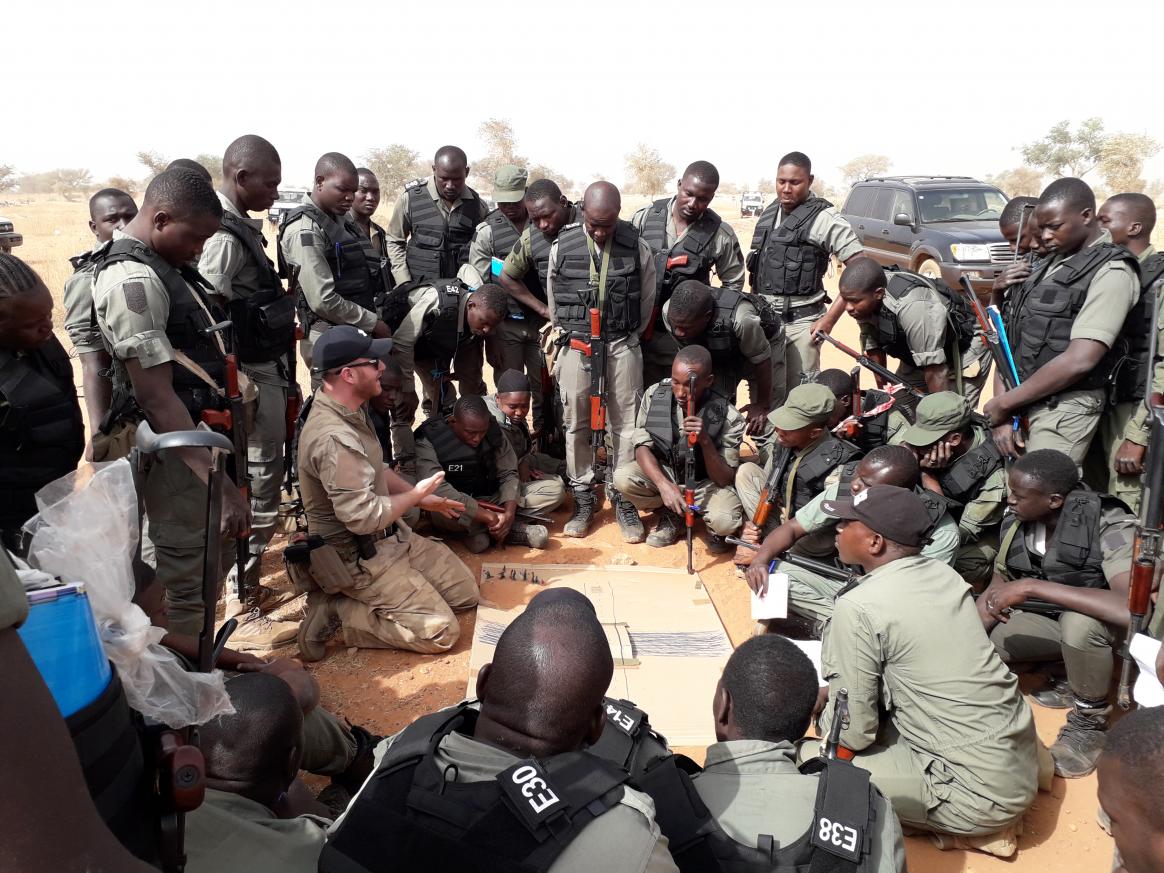 Tactical training of the police officers of the CMCF mobile unit