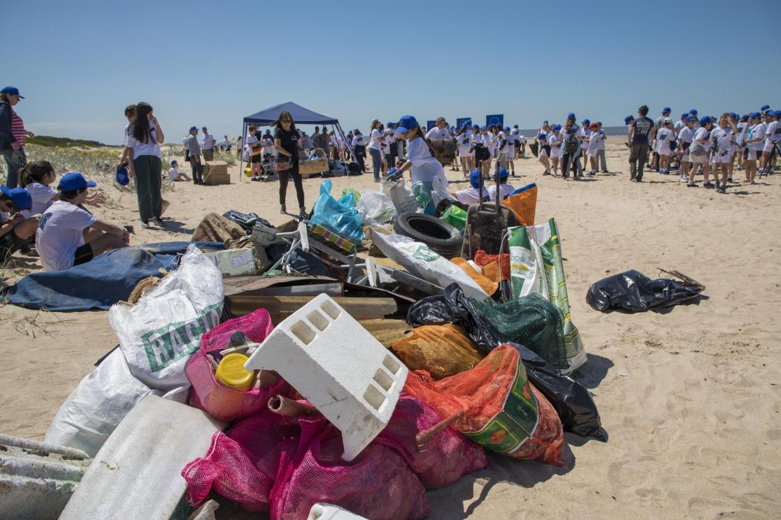 recycling at the beach 