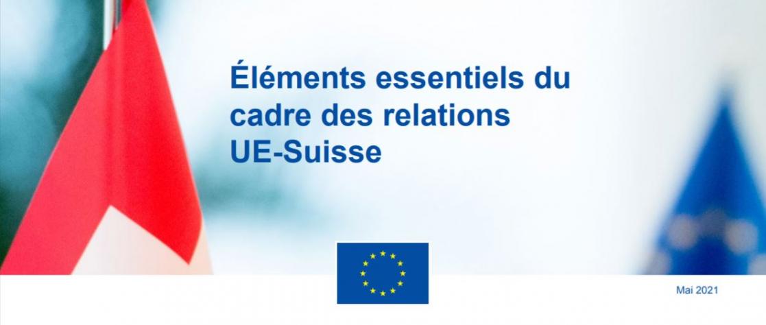 Banner. Éléments essentiels du cadre des relations UE-Suisse