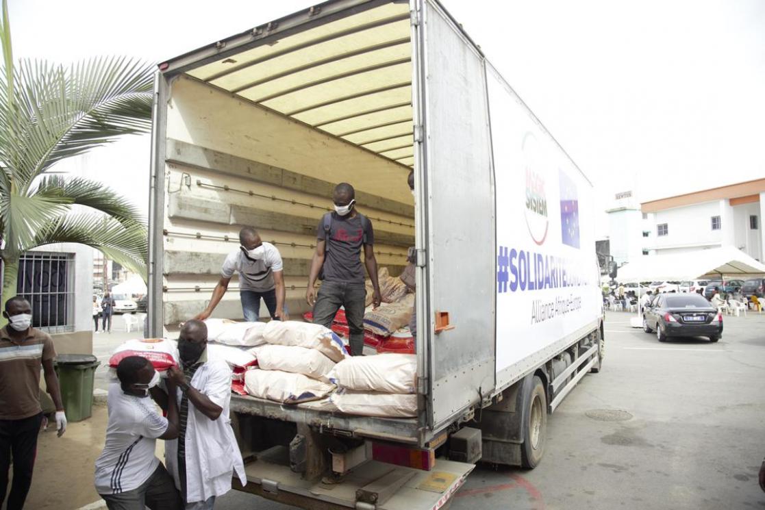 Men loading a truck