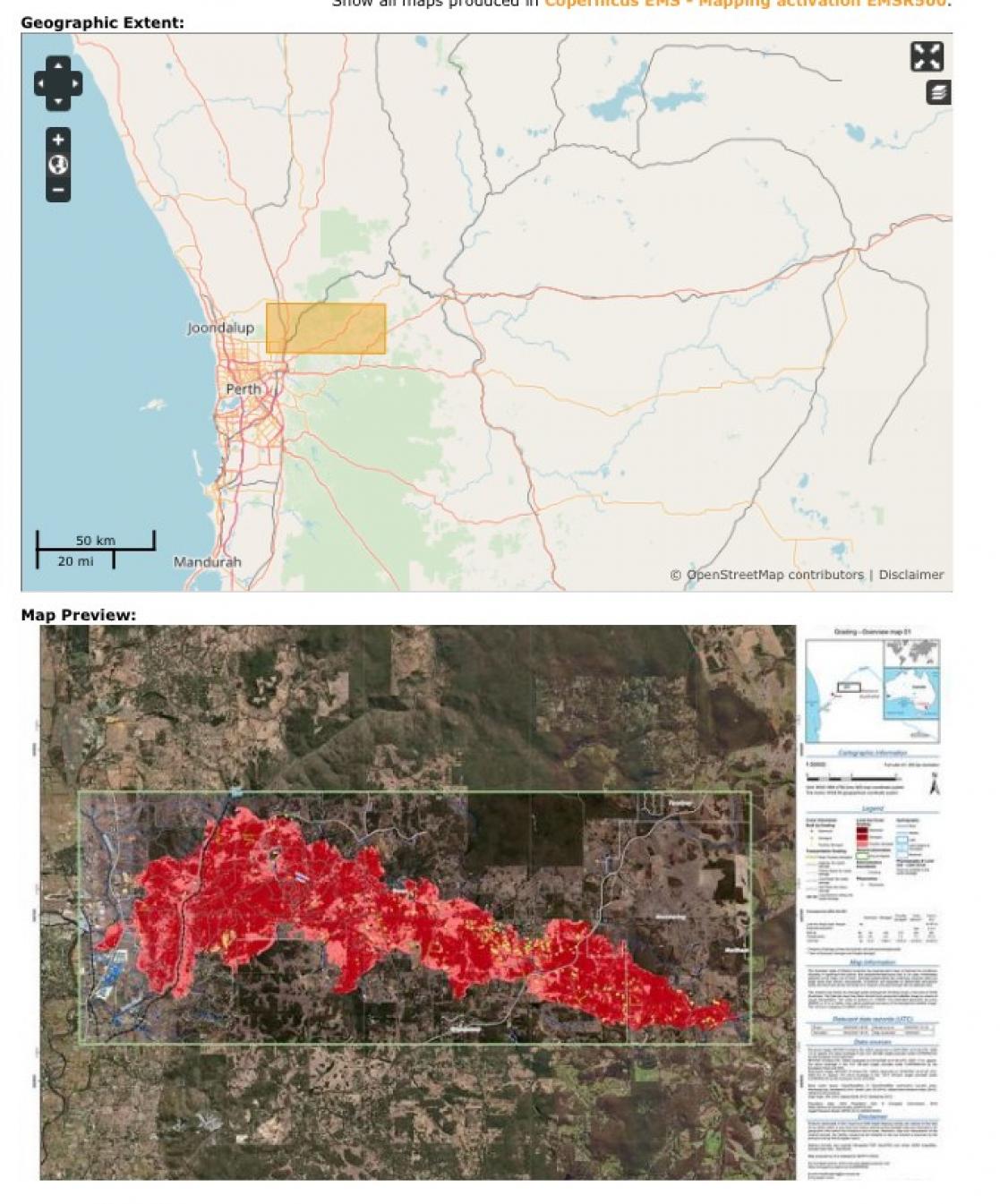 Fire map