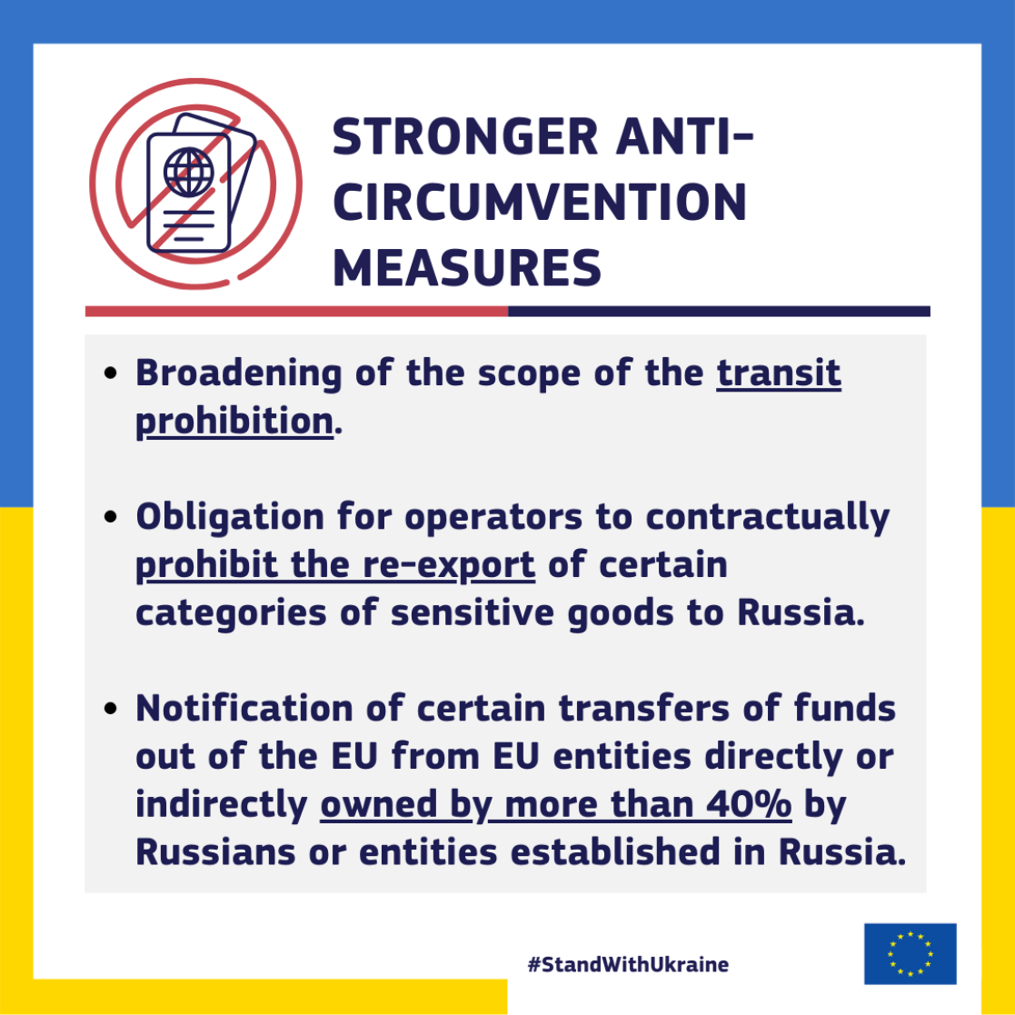 STRONGER ANTI-CIRCUMVENTION MEASURES