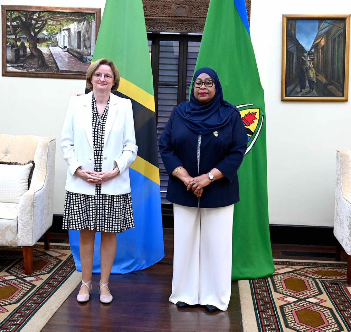 EU Ambassador with Tanzanian President Samia