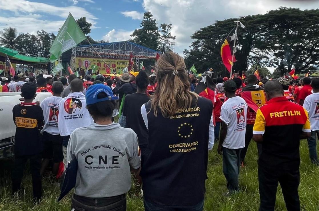 Observing a campaign event: Election Observation Mission in Timor-Leste