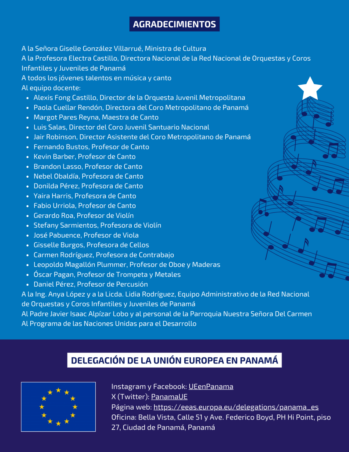 Programa Concierto de Navidad