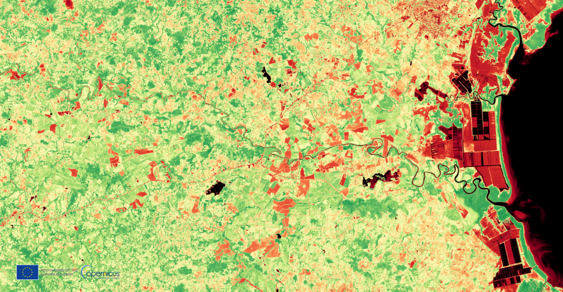 Map after rainy season