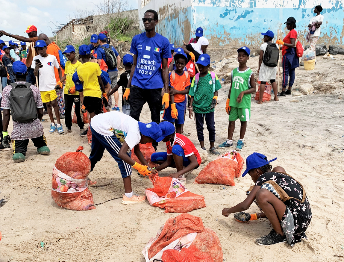 EU beach Clean Up Sénégal 2024