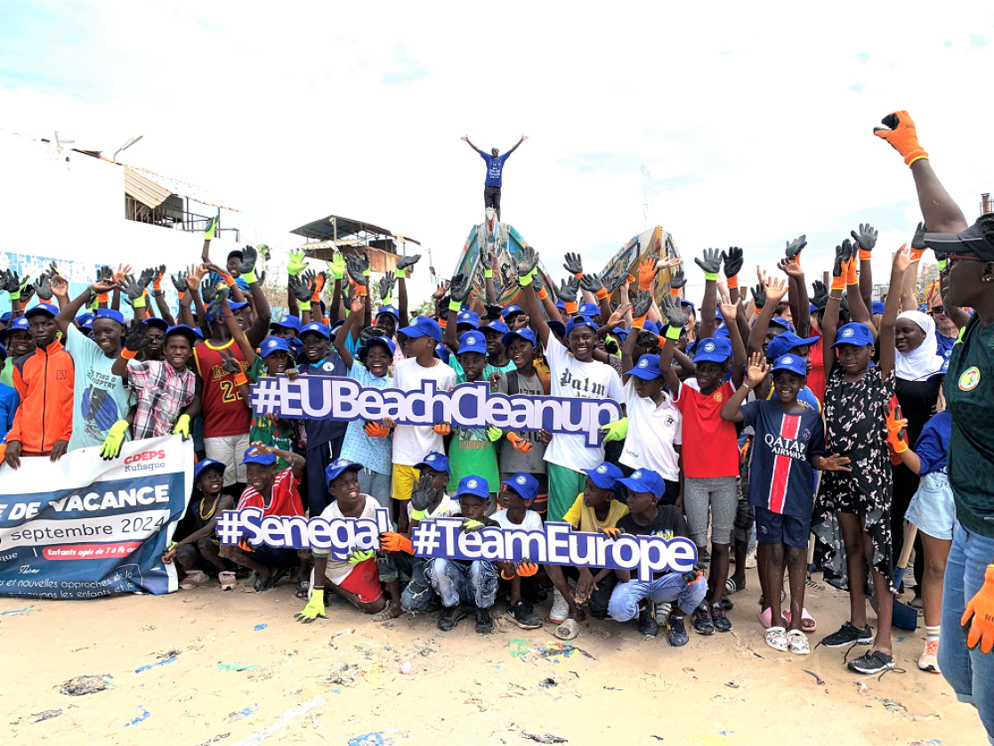 EU beach Clean Up Sénégal 2024