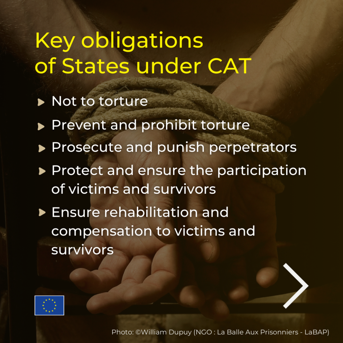 Key obligations of States under UN Convention Against Torture