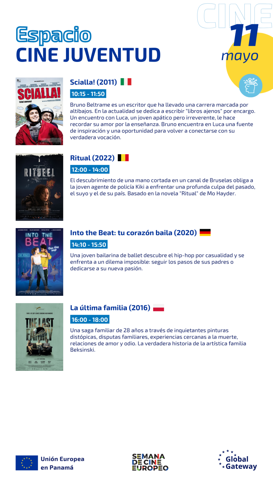 Cine día 11 mayo