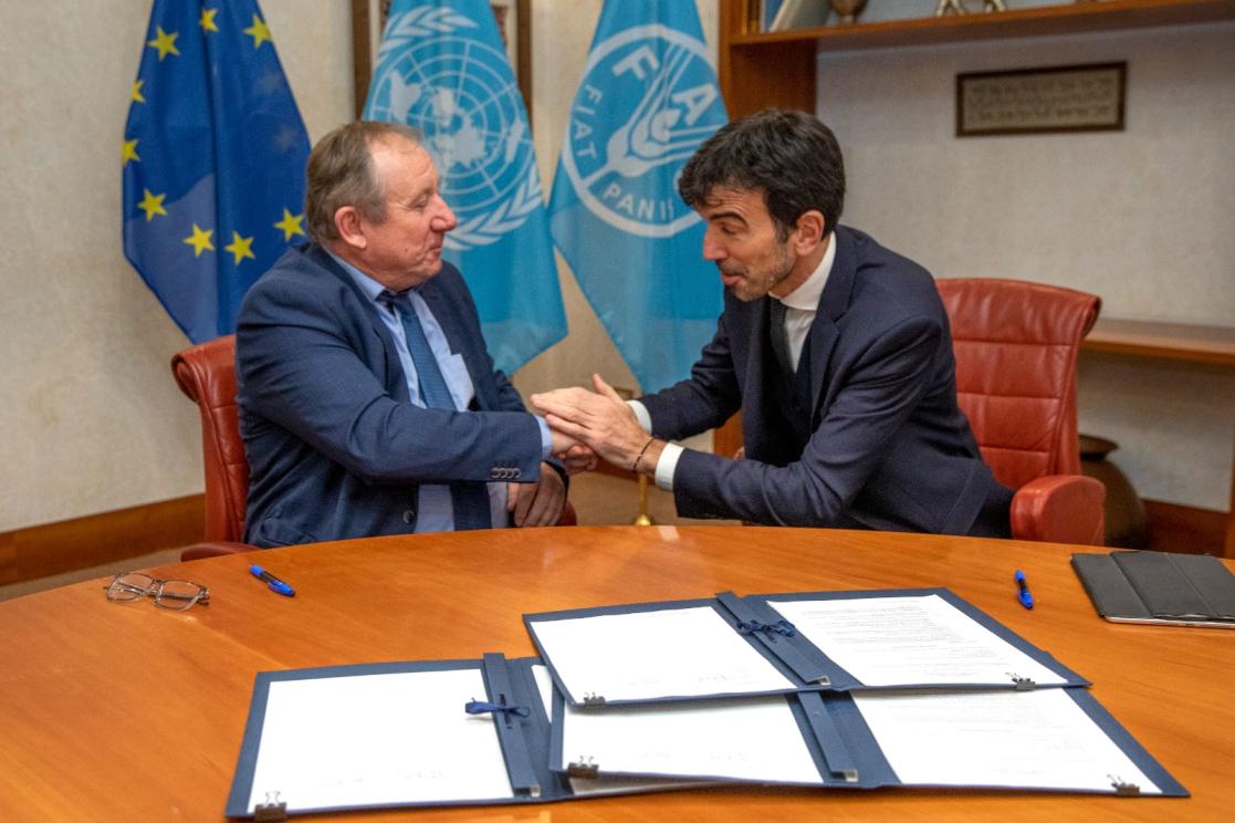 DG AGRI with FAO Maurizio Martina