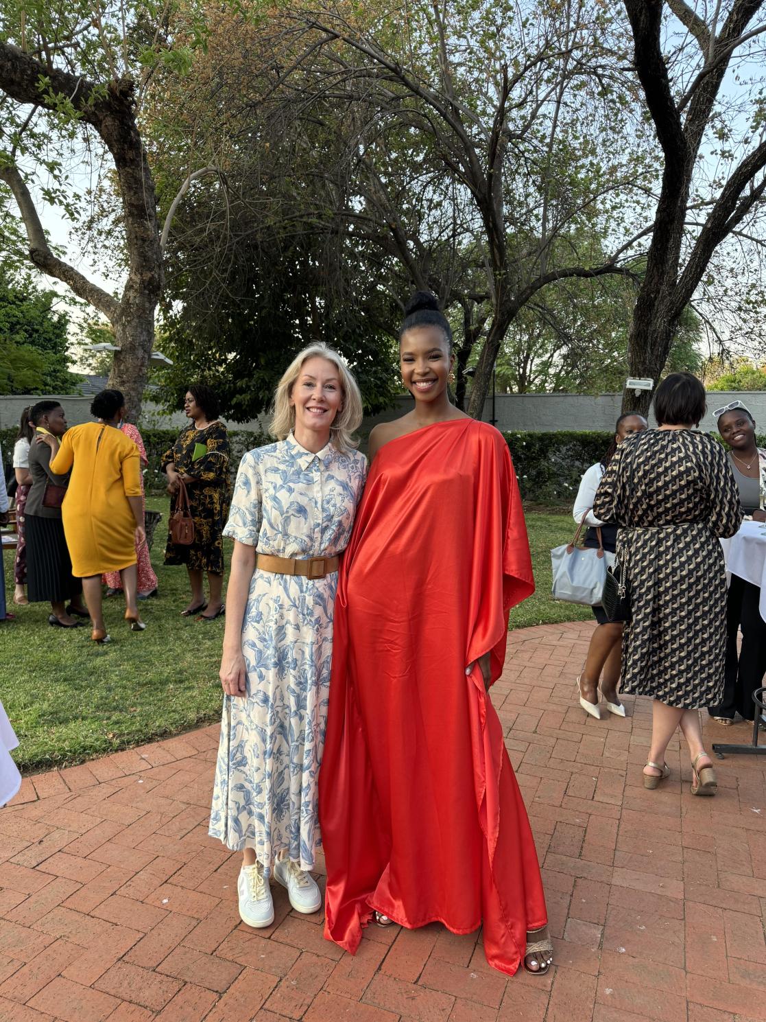 Women posing during the event