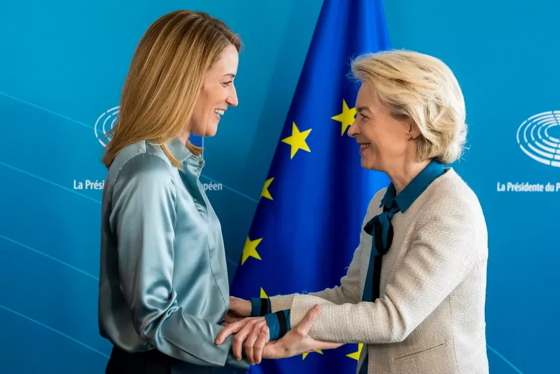 Metsola y Von der Leyen