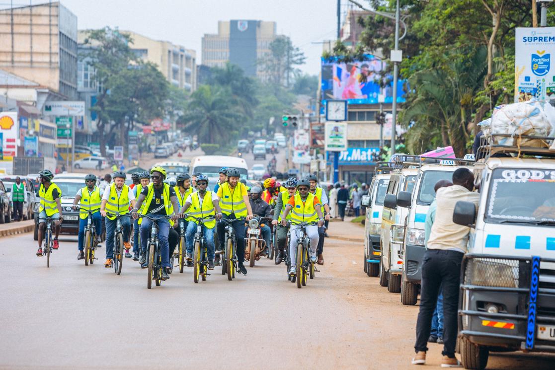 2024 EU Green Diplomacy Cycling event Kampala 