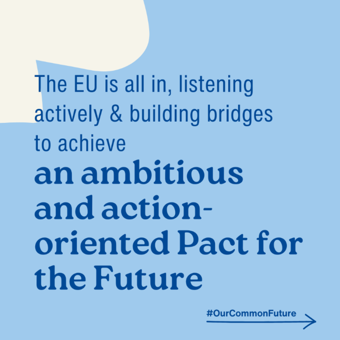 The EU is all in to achieve an ambitious Pact for the Future