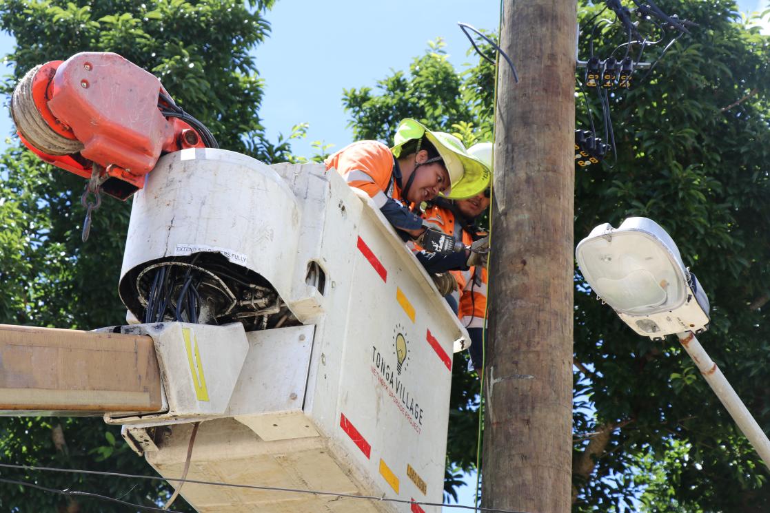 The EU support's Tonga's energy sector.