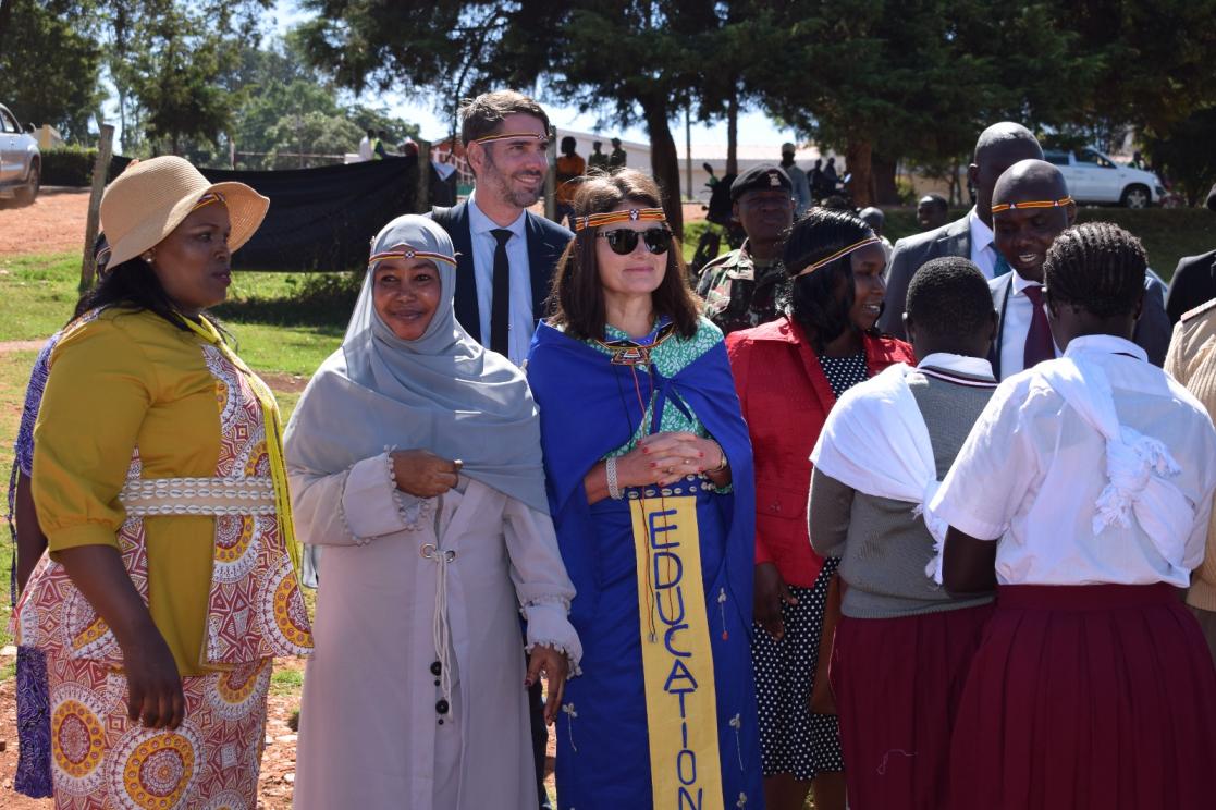 European Union Ambassador to Kenya, H.E. Henriette Geiger, and Sadia Hussein, founder of the Brighter Society Initiative 