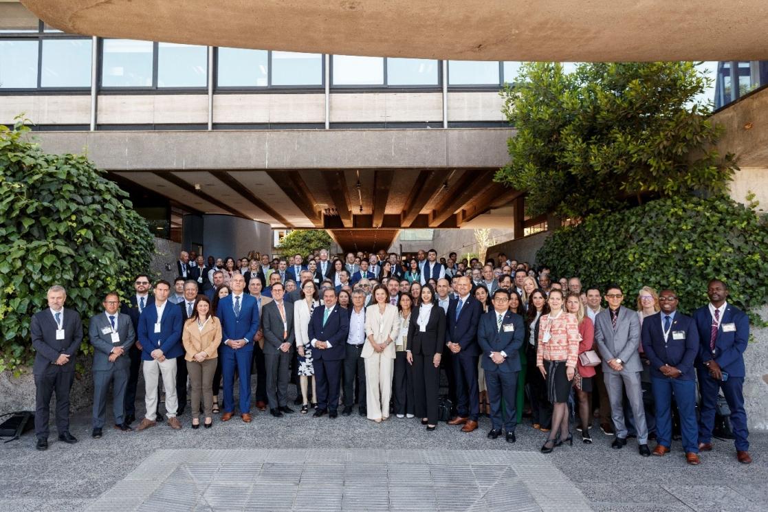 Digital conference, Chile, family photo