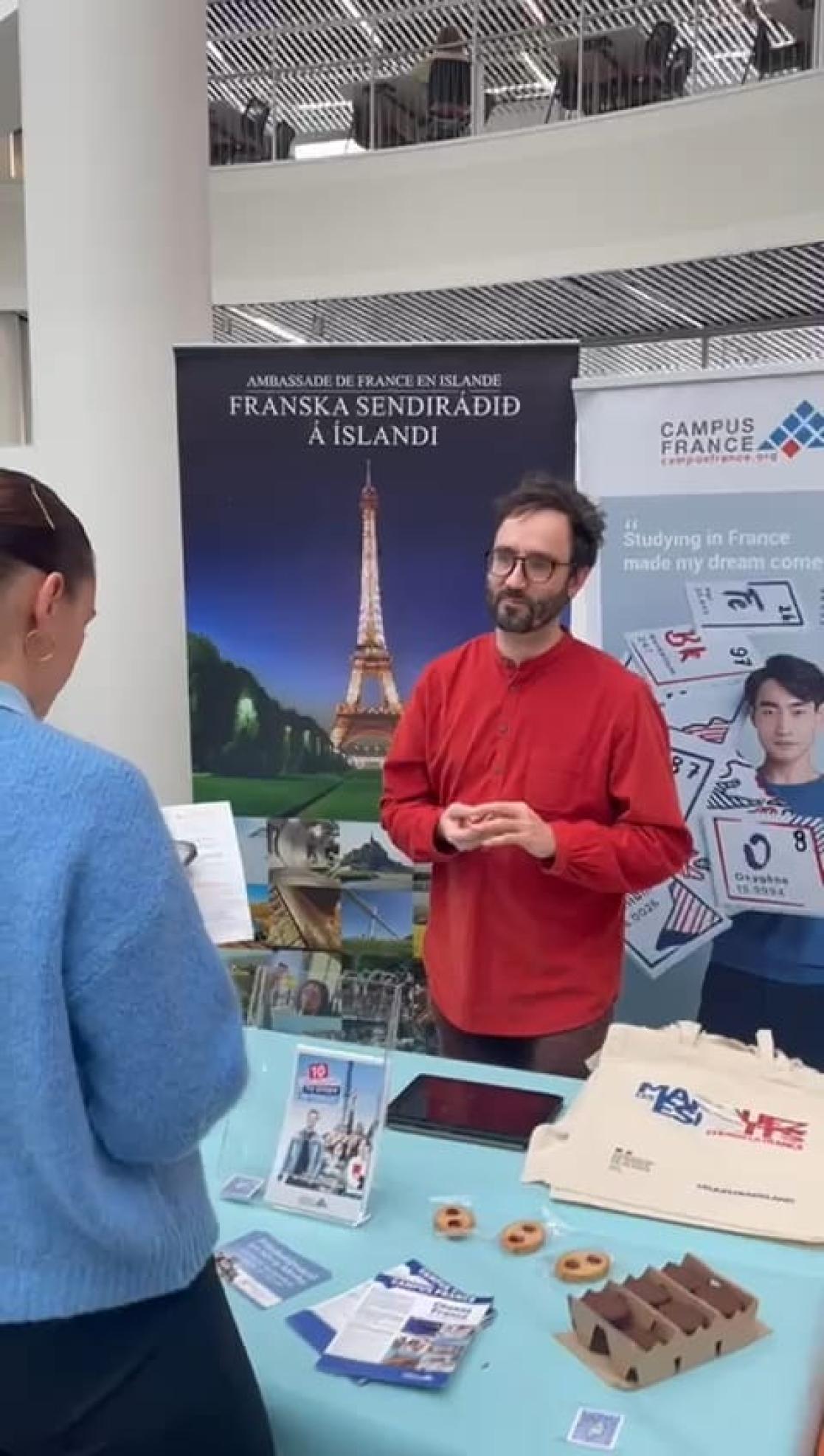 French embassy booth