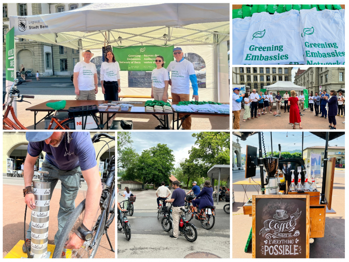 Moments of the World Bike Day in Bern