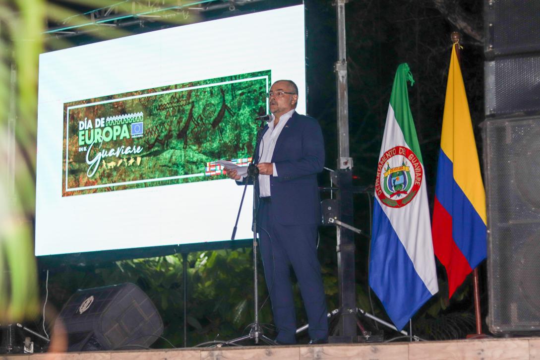 Embajador Gilles Bertrand hace discurso inaugural el Día de Europa