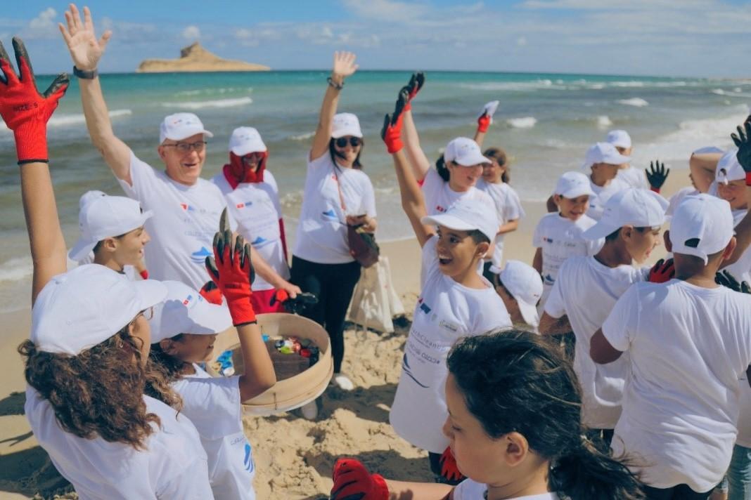 Beach clean in Tunisia