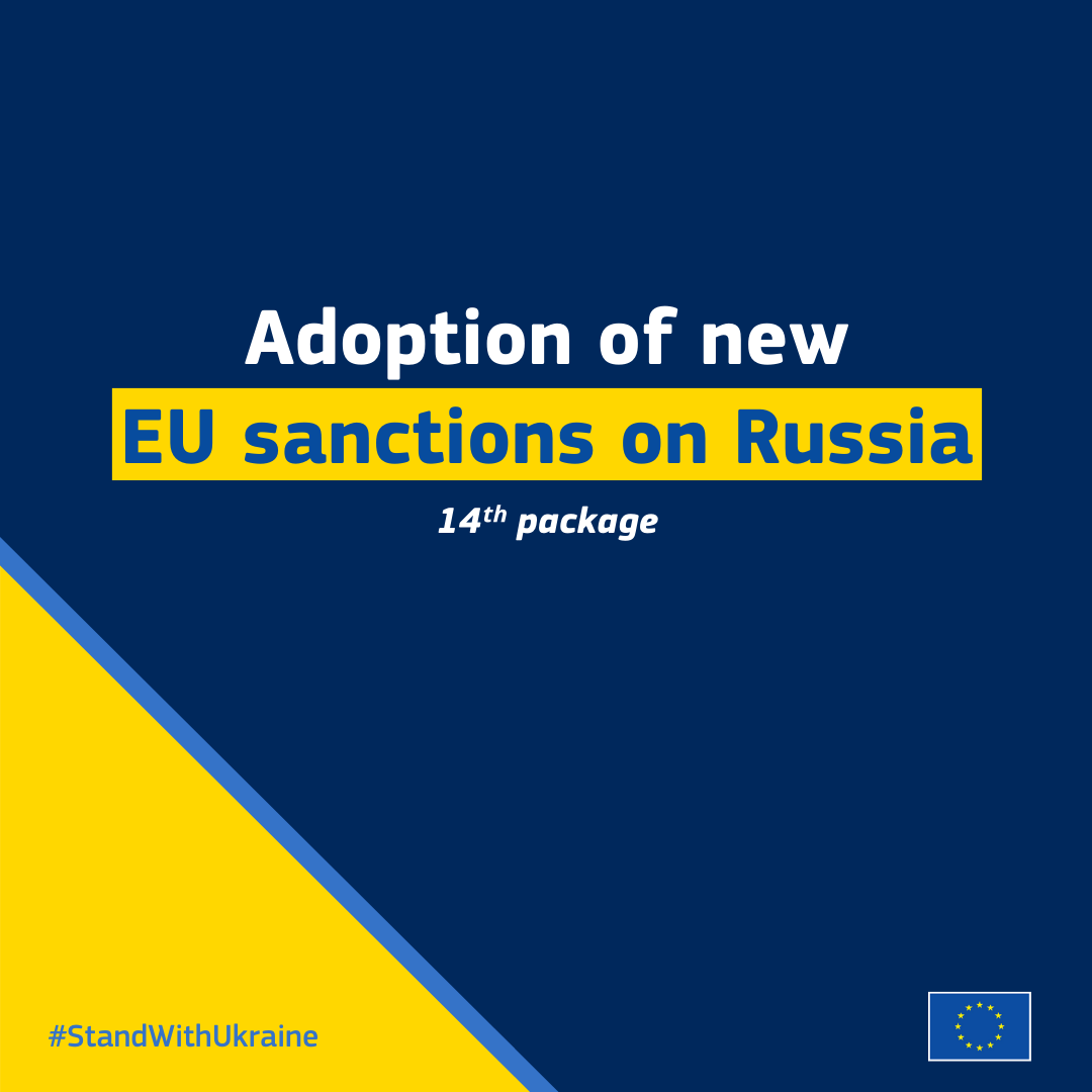 Adoption of new EU sanctions on Russia