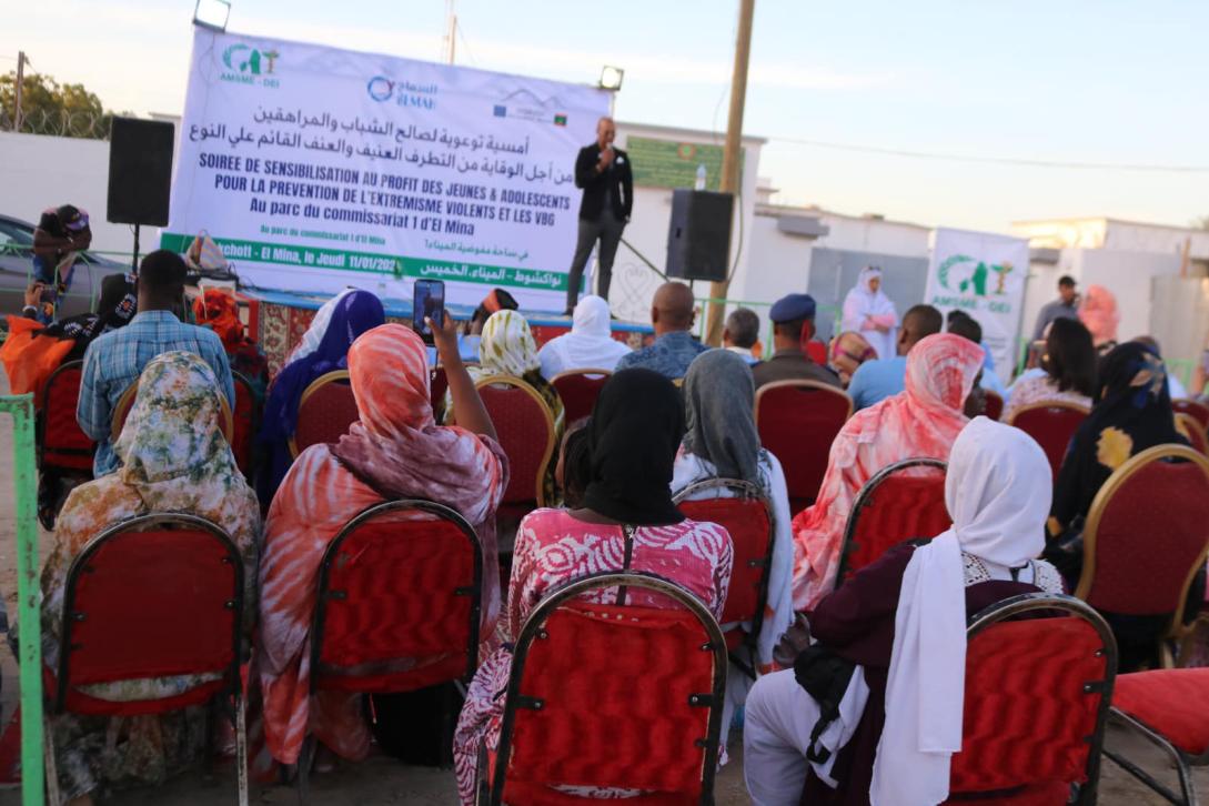 Sensibilisation extremisme violent et VBG au quartier El Mina, Nouakchott, Mauritanie