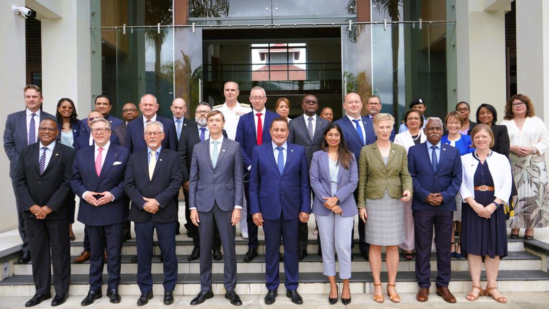 Group photo EU Seychelles Partnership Dialogue October 2024