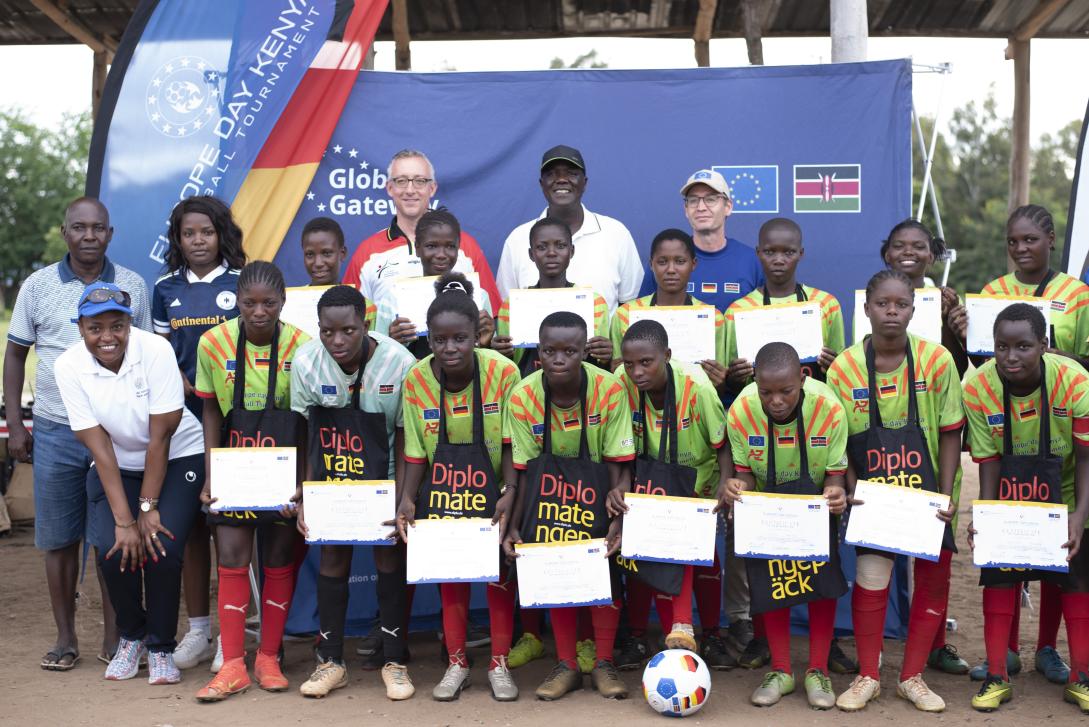 Winners of the Kilifi County edition show their certificates