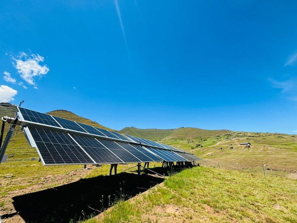 Solar mini grid in Lesotho