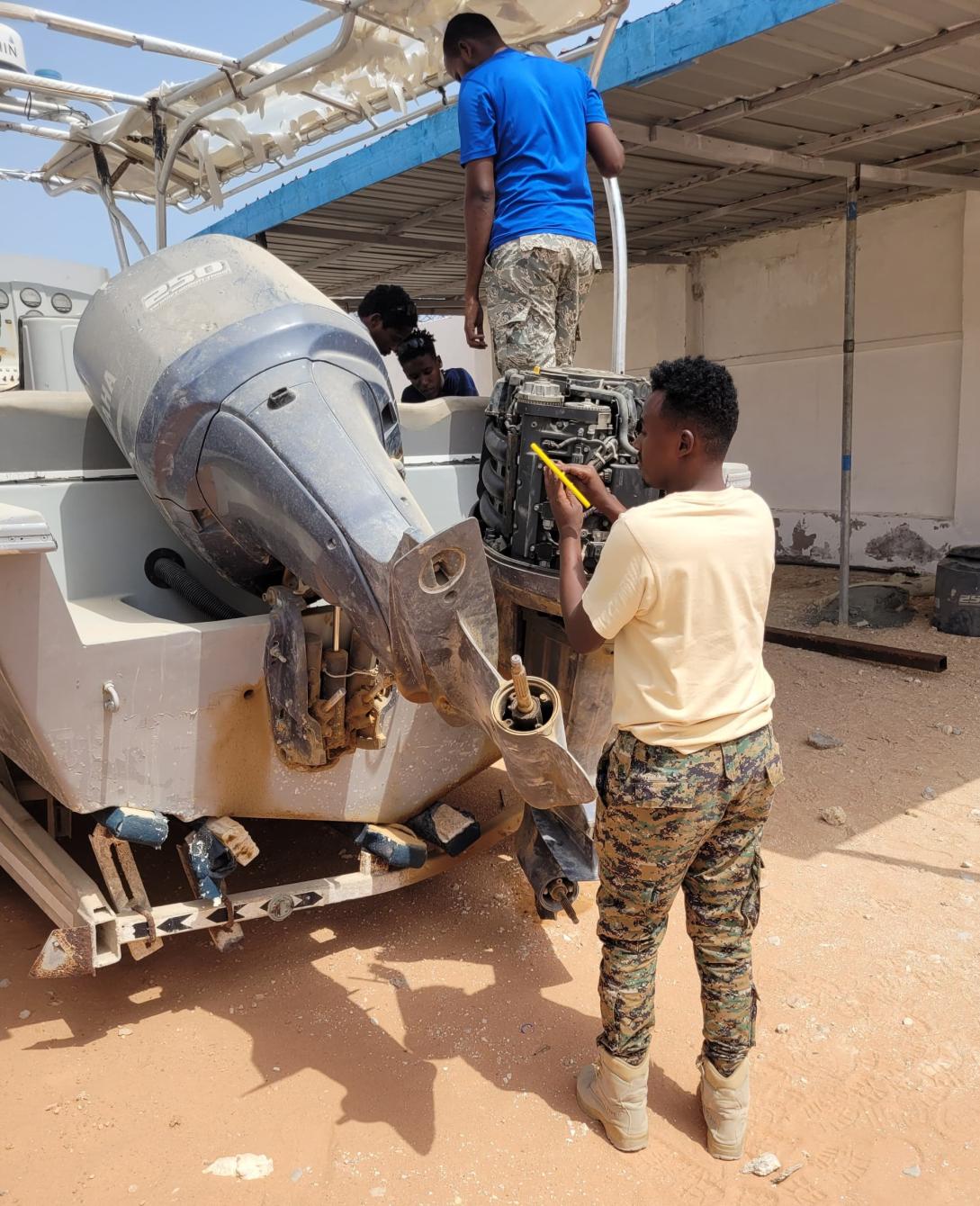 Engine Boat Maintenance and Repair Bosaso