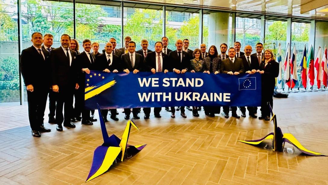 EU and EU Member State Ambassadors with the Ambassador of Ukraine