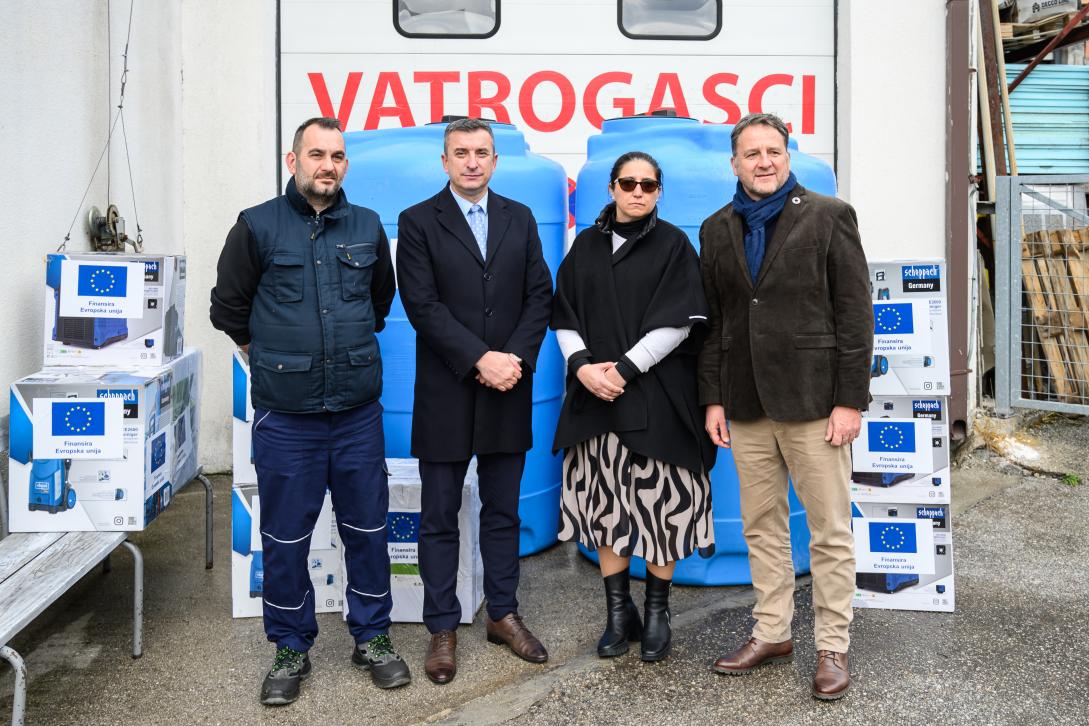 EU provides 60,000 euros worth of equipment to support the recovery of Konjic and Jablanica from flo