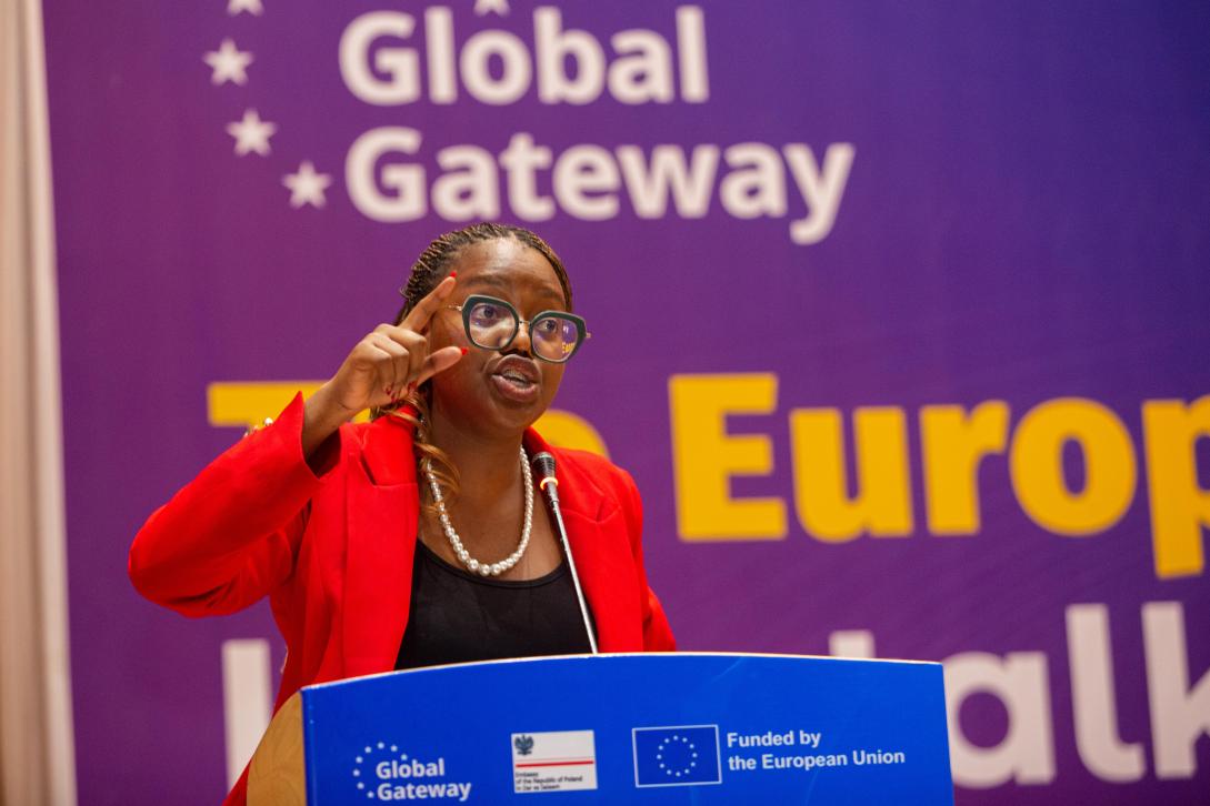 Careen Ndika, winner of the EU Debate Contest