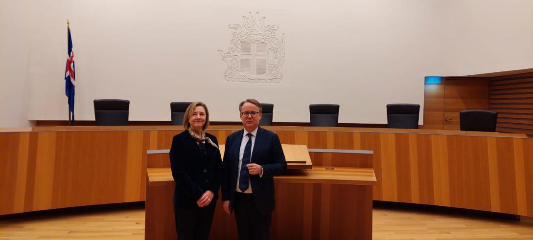 EU Ambassador with the President of the Icelandic Supreme Court