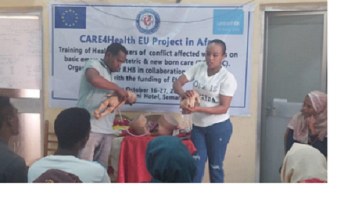 Training on basic emergency obstetrics and new born care for health practitioners in Afar region