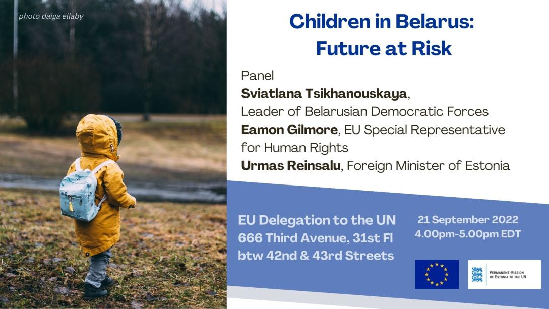 21 September 2022 - New York - UNGA 77 Side Event on Children in Belarus